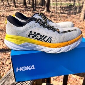 Hoka One One Men's Bondi 7 Nimbus Cloud Yellow NCRY Athletic Shoes Sz 11.5
